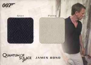 Rittenhouse Archives James Bond Archives Relic Card QC22 James Bond's Shirt & Pants - Dual Costume (600)