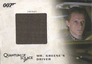 Rittenhouse Archives James Bond Archives Relic Card QC26 Mr. Greene's Driver's Jacket - Single Costume (625)
