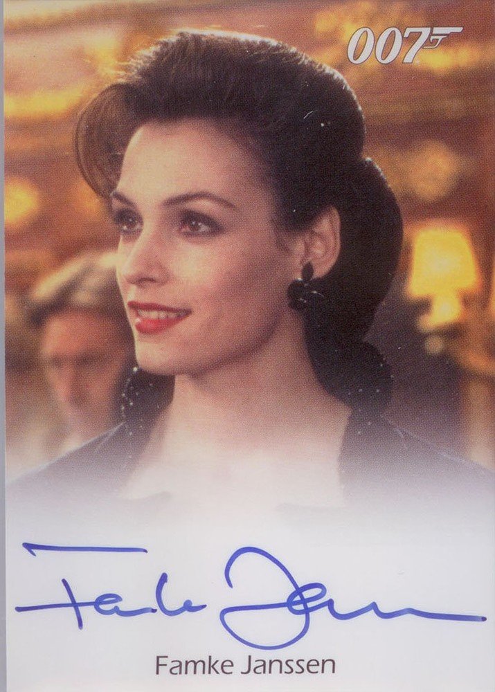 Rittenhouse Archives James Bond Archives Autograph Card  Famke Janssen as Xenia Onatopp 