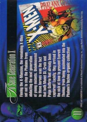 Fleer Marvel Annual Flair '95 Base Card 11 Synch