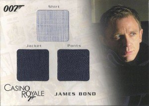 Rittenhouse Archives James Bond In Motion Costume Card TC01 James Bond Shirt, Jacket & Pants  from Casino Royale