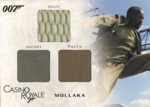Rittenhouse Archives James Bond In Motion Costume Card TC02 Mollaka's Shirt, Jacket & Pants from Casino Royale