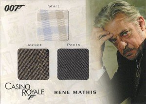 Rittenhouse Archives James Bond In Motion Costume Card TC04 Rene Mathis' Shirt, Jacket & Pants  from Casino Royale