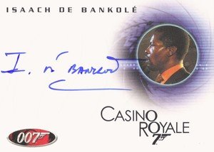 Rittenhouse Archives James Bond In Motion Autograph Card A92 Isaach De Bankolé as Steven Obanno in Casino Royale