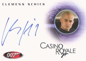 Rittenhouse Archives James Bond In Motion Autograph Card A103 Clemens Schick as Kratt in Casino Royale
