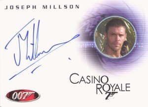 Rittenhouse Archives James Bond In Motion Autograph Card A104 Joseph Millson as Carter in Casino Royale