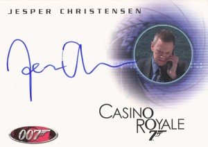 Rittenhouse Archives James Bond In Motion Autograph Card A107 Jesper Christensen as Mr. White in Casino Royale