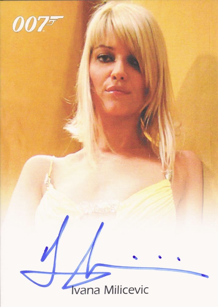 Rittenhouse Archives James Bond In Motion Autograph Card  Ivana Milicevic as Valenka in Casino Royale
