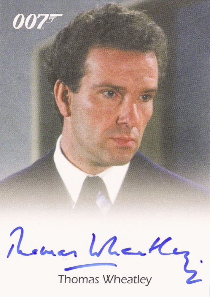 Rittenhouse Archives James Bond In Motion Autograph Card  Thomas Wheatley as Saunders in The Living Daylights