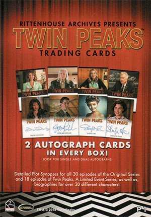 Rittenhouse Archives Twin Peaks Trading Cards Promos P1 