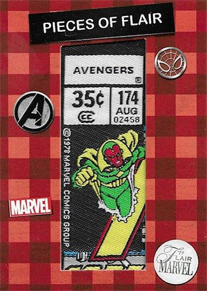 Upper Deck Marvel Flair '19 Pieces of Flair Card POF1 The Avengers #174