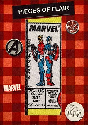Upper Deck Marvel Flair '19 Pieces of Flair Card POF33 Captain America #341