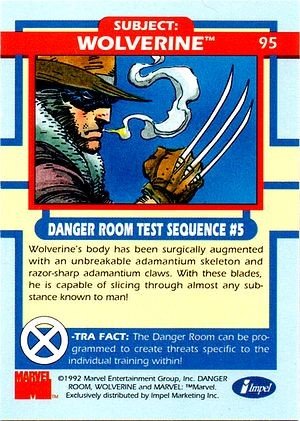 Impel X-Men Series I Base Card 95 Wolverine