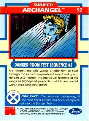 Impel X-Men Series I Base Card 92 Archangel