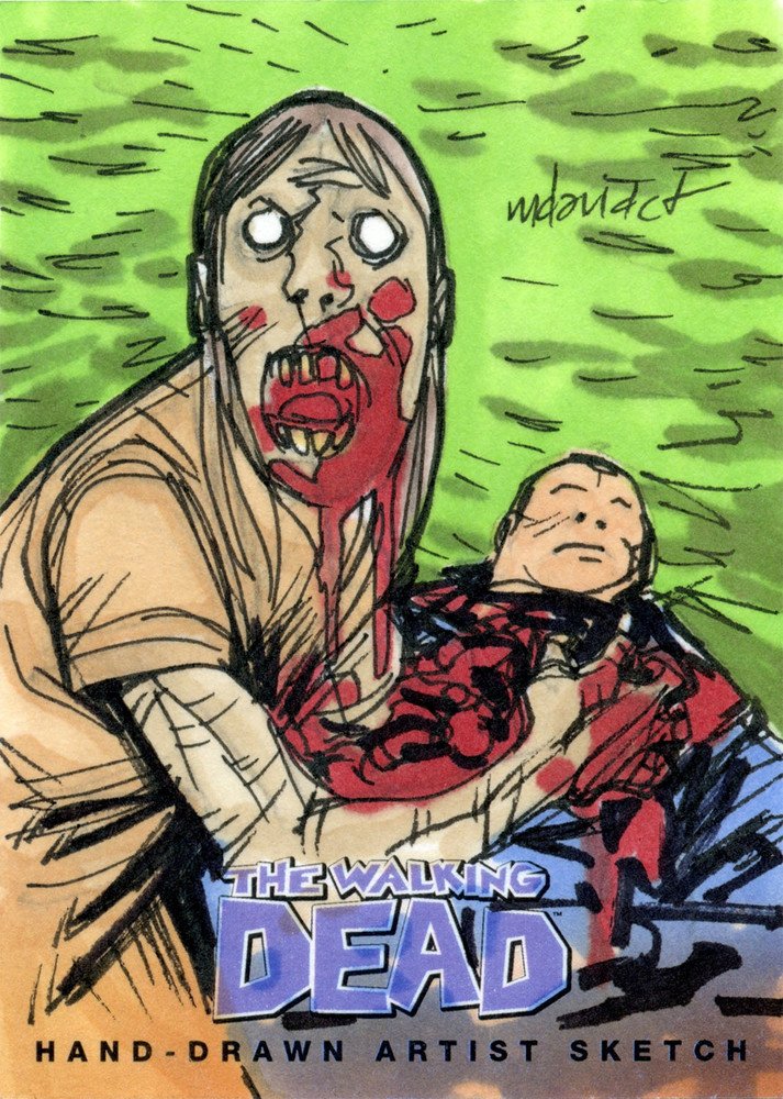 Cryptozoic The Walking Dead Comic Book Series 2 Sketch Card  Marco D. Carrillo