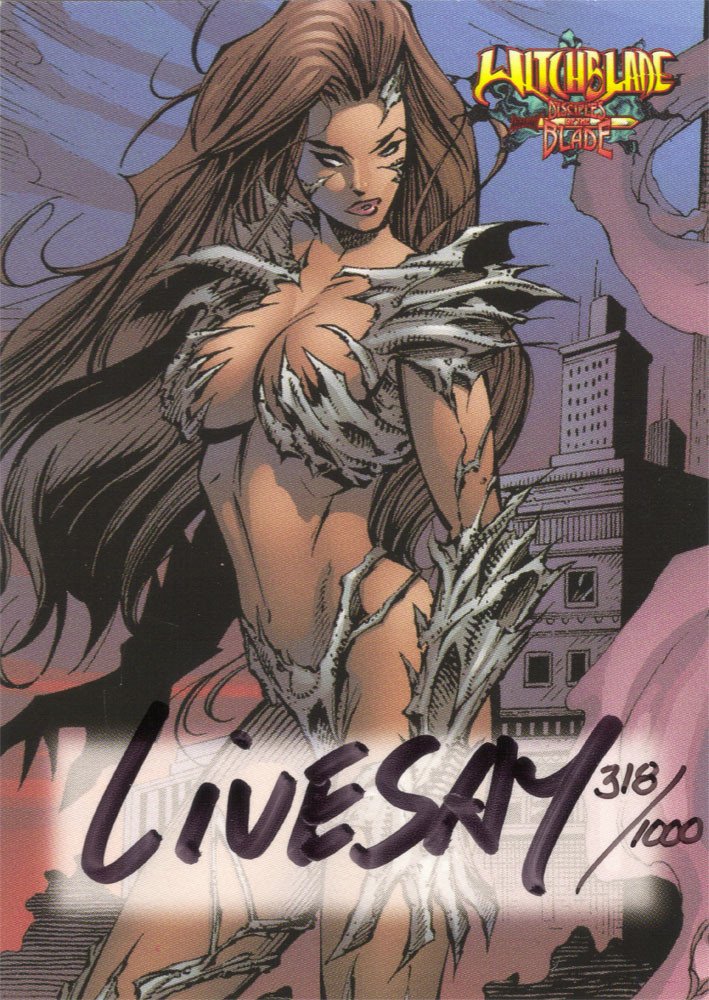 Dynamic Forces Witchblade: Disciples of the Blade Autograph Card A-2 Livesay
