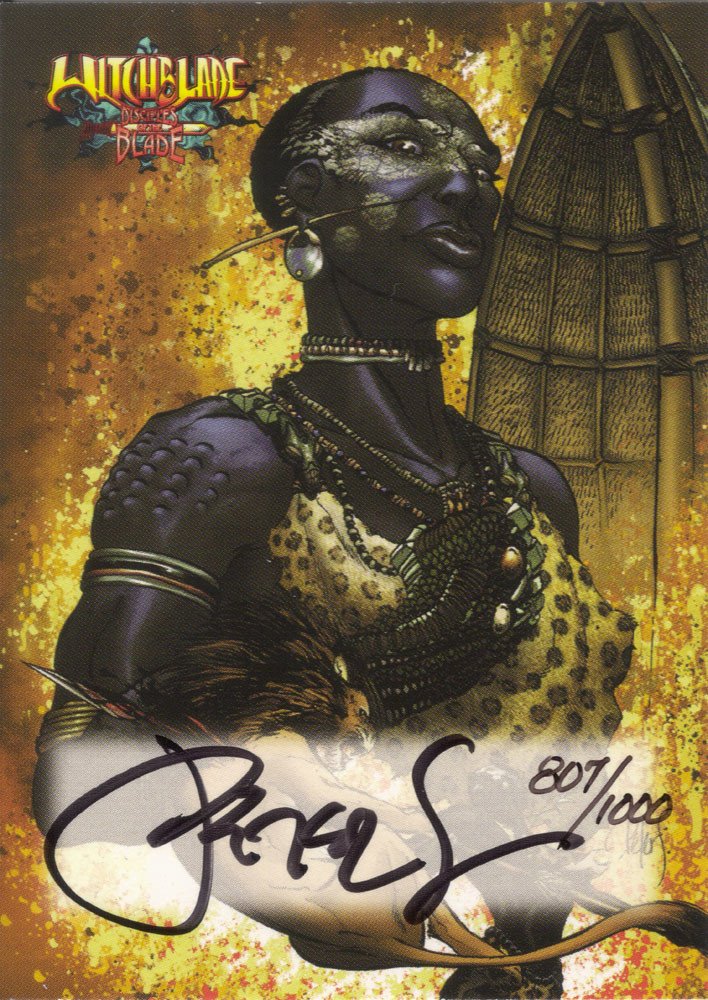 Dynamic Forces Witchblade: Disciples of the Blade Autograph Card A-7 Peter Steigerwald