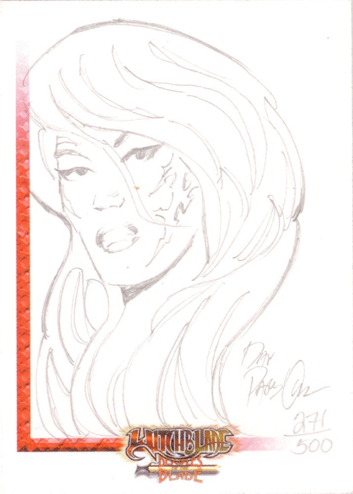 Dynamic Forces Witchblade: Disciples of the Blade Sketch Card  Dan Parsons (500)