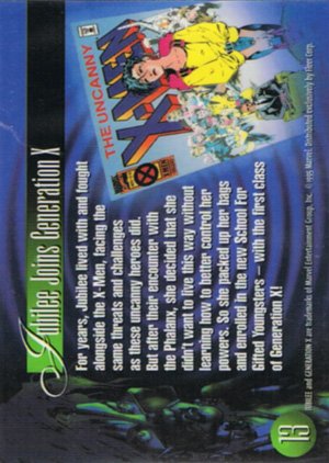 Fleer Marvel Annual Flair '95 Base Card 13 Jubilee