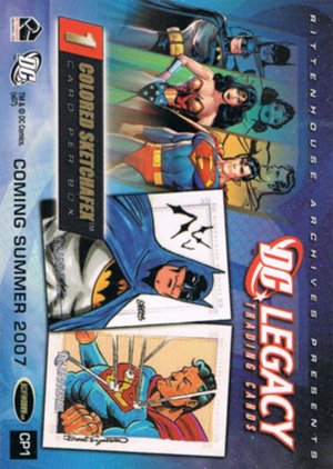 Rittenhouse Archives DC Legacy Promo Card CP1 Flash