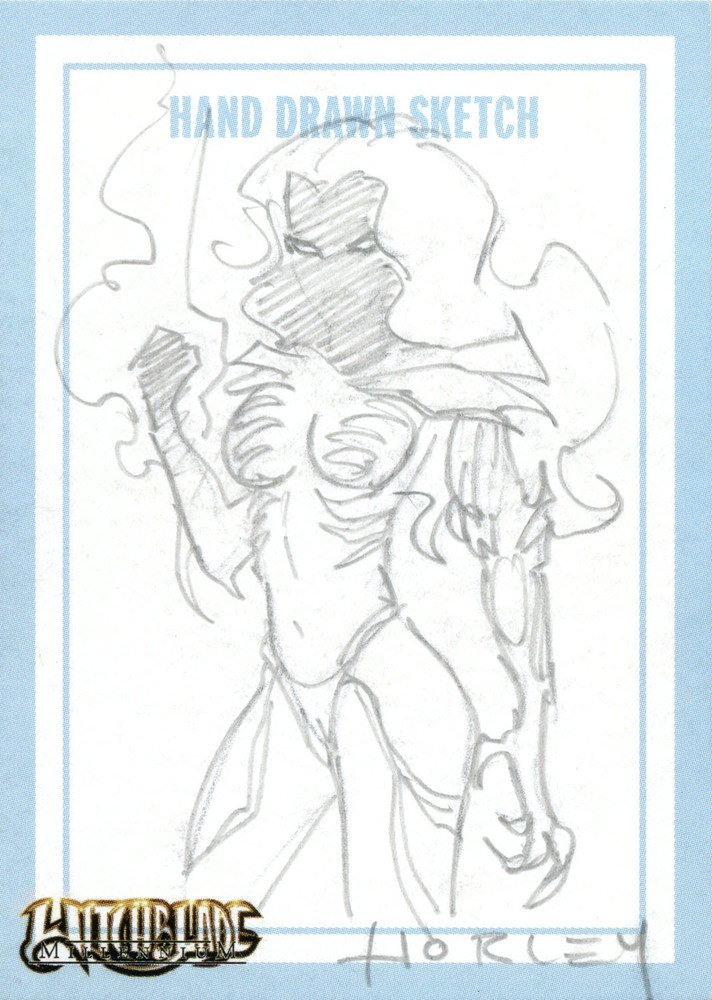 Dynamic Forces Witchblade Millennium Sketch Card  Alex Horley