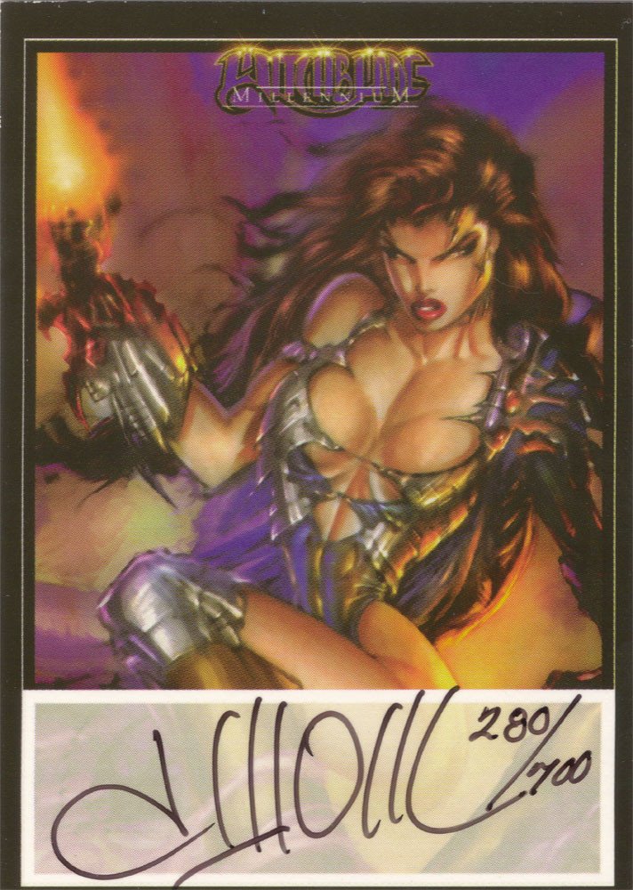 Dynamic Forces Witchblade Millennium Autograph Card  David Wohl (Black Ink)