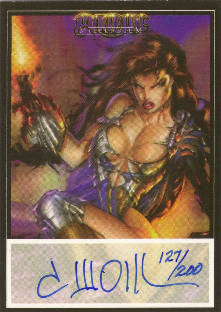 Dynamic Forces Witchblade Millennium Autograph Card  David Wohl (Blue Ink)