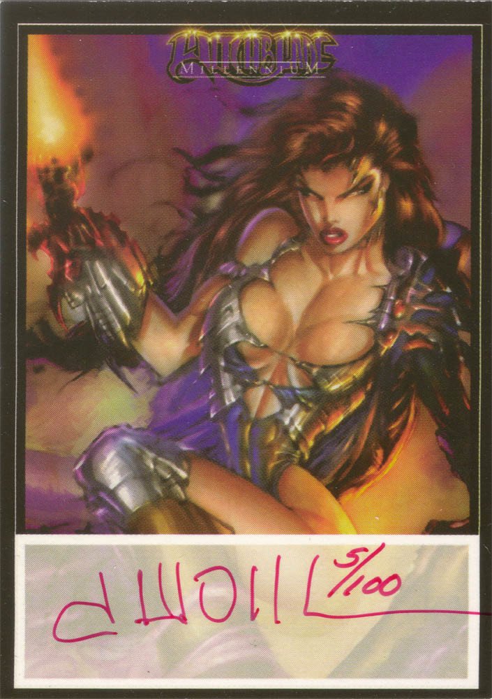 Dynamic Forces Witchblade Millennium Autograph Card  David Wohl (Red Ink)