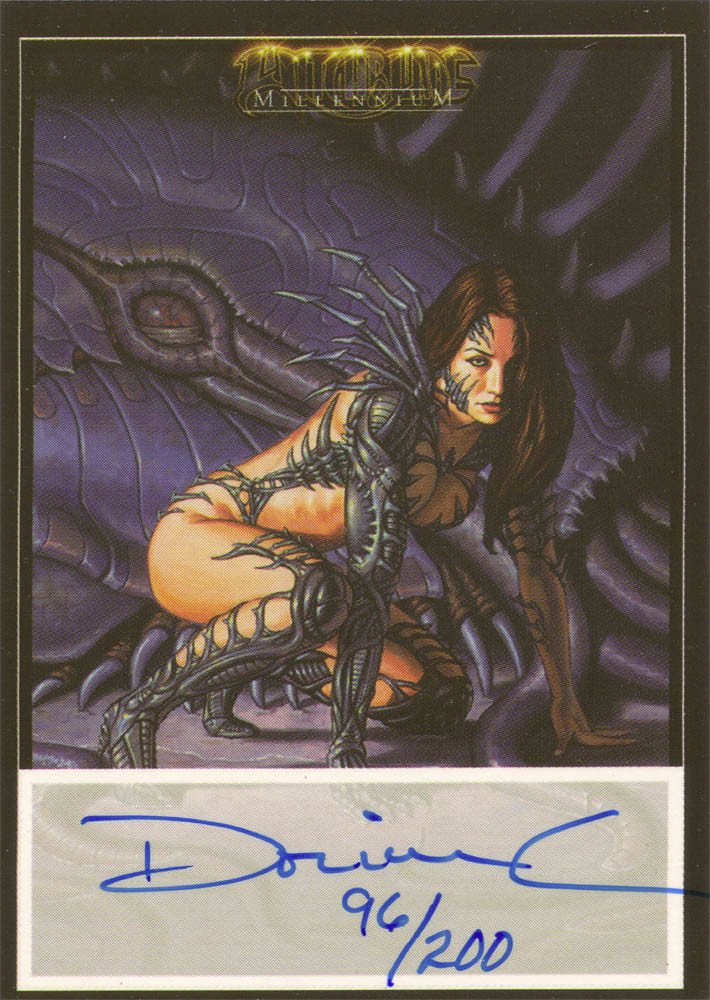 Dynamic Forces Witchblade Millennium Autograph Card  Dorian (Blue Ink)