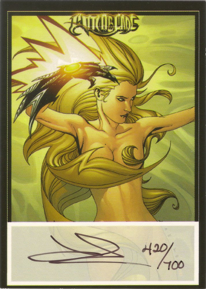 Dynamic Forces Witchblade Millennium Autograph Card  Jae Lee (Black Ink)