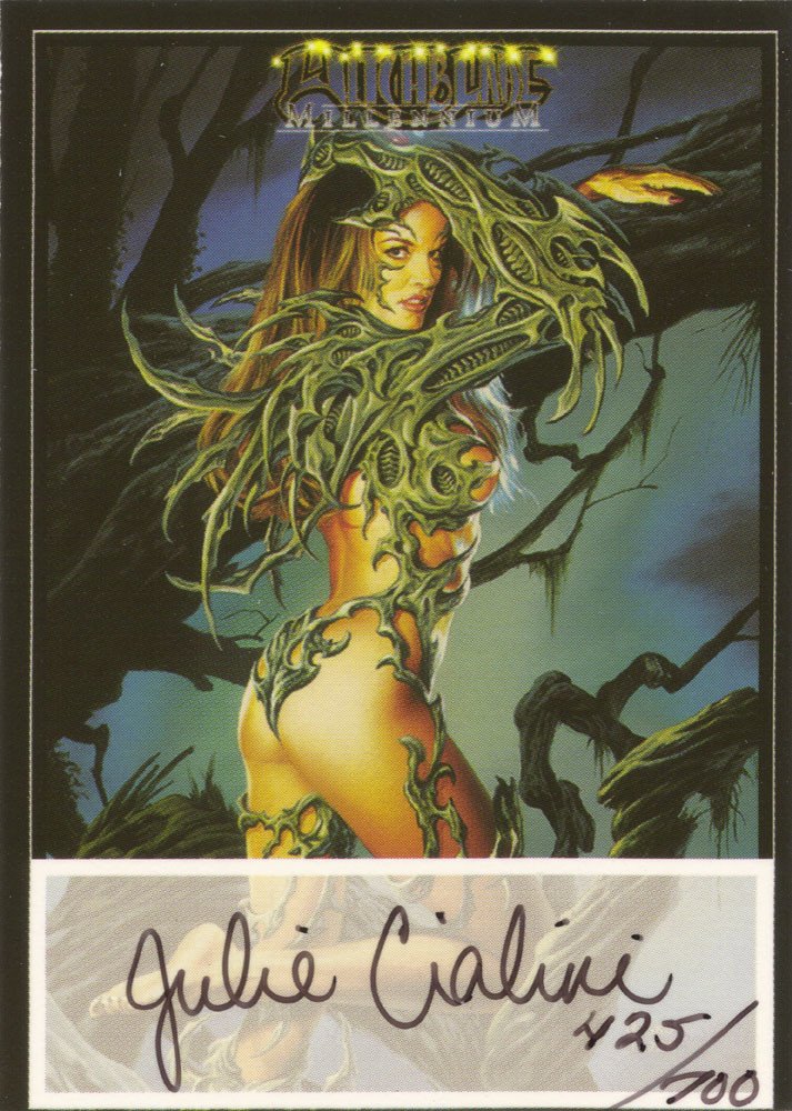 Dynamic Forces Witchblade Millennium Autograph Card  Julie Cialini (Black Ink)