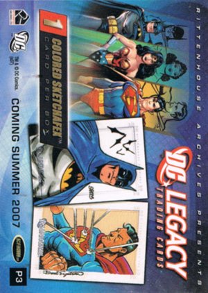 Rittenhouse Archives DC Legacy Promo Card P3 Wonder Woman (binder exclusive)