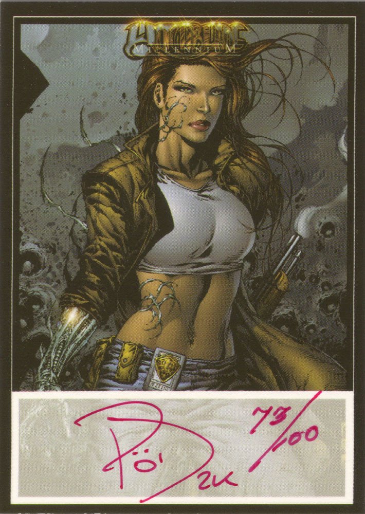 Dynamic Forces Witchblade Millennium Autograph Card  Paul Jenkins (Red Ink)