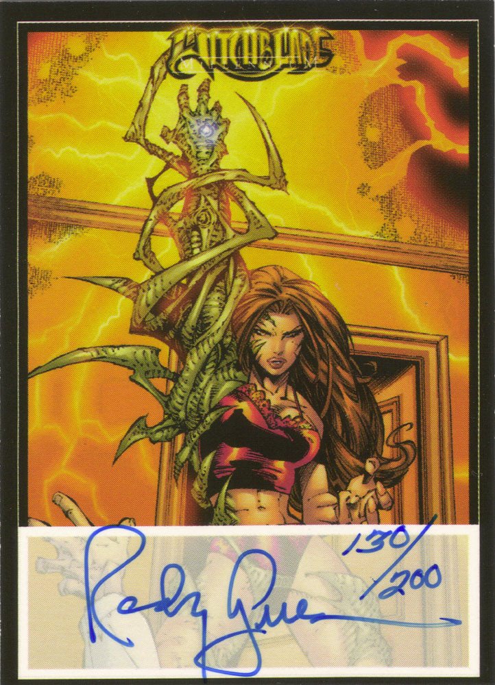 Dynamic Forces Witchblade Millennium Autograph Card  Randy Green (Blue Ink)