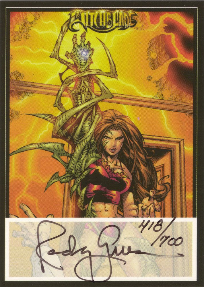 Dynamic Forces Witchblade Millennium Autograph Card  Randy Green (Black Ink)