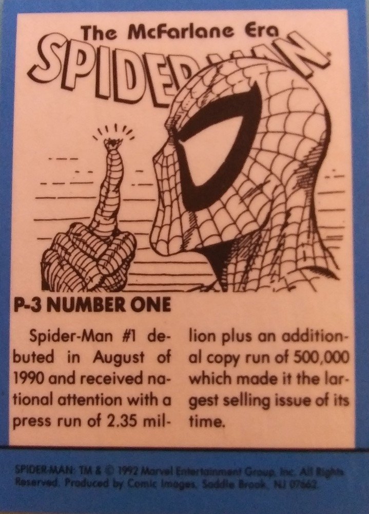 Comic Images Spider-Man: The McFarlane Era Prism Card P-3 Number One