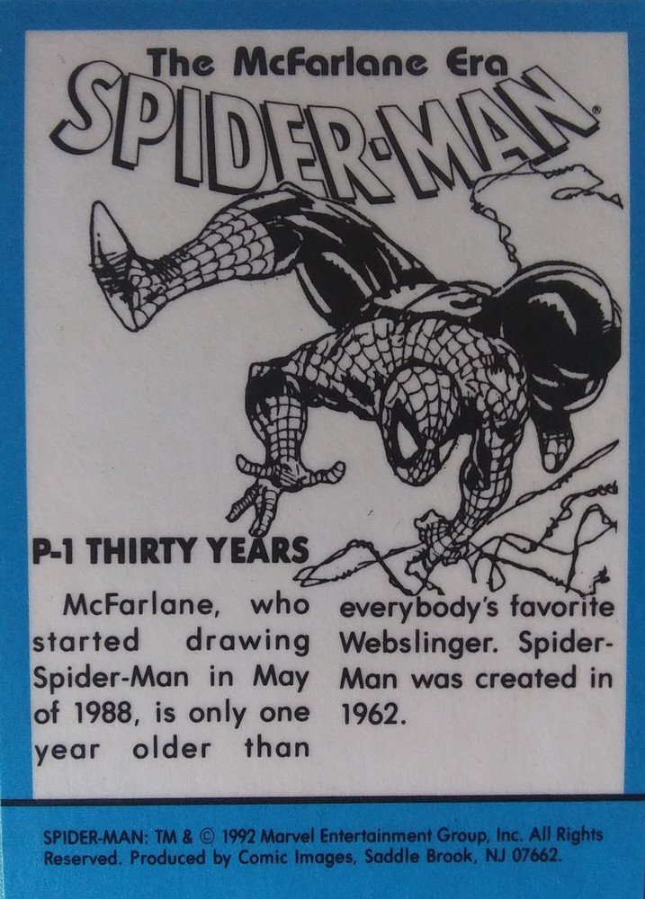 Comic Images Spider-Man: The McFarlane Era Prism Card P-1 Thirty Years