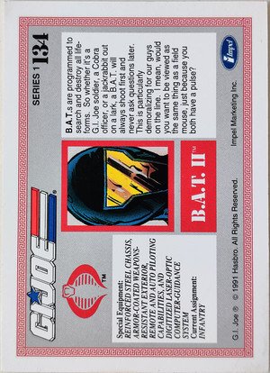 Impel G.I. Joe Series 1 Base Card 134 B.A.T. II