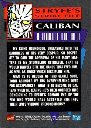 SkyBox X-Cutioner's Song Base Card 2 Caliban