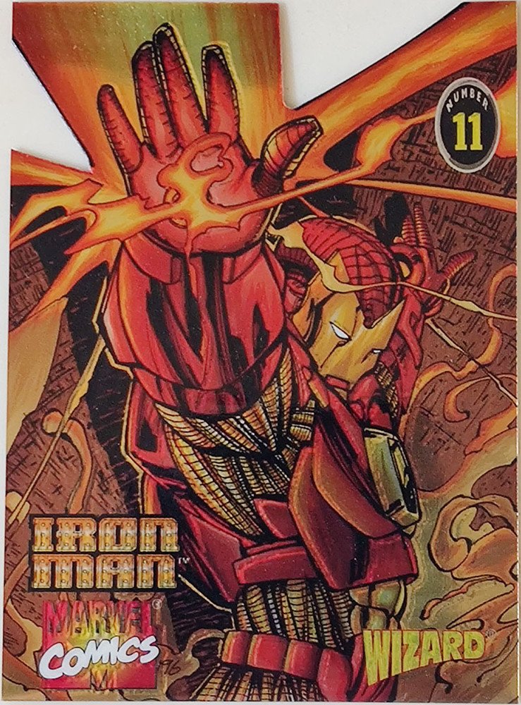 Wizard Wizard Magazine Series Series 4 (Chromium Series) Card 11 Iron Man