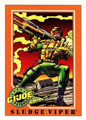 Impel G.I. Joe Series 1 Base Card 4 Sludge Viper