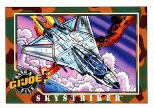 Impel G.I. Joe Series 1 Base Card 8 Skystriker
