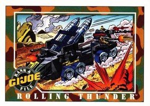 Impel G.I. Joe Series 1 Base Card 9 Rolling Thunder