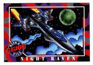 Impel G.I. Joe Series 1 Base Card 14 Night Raven