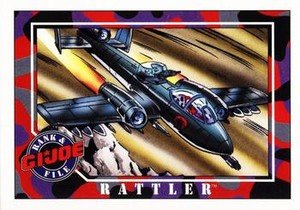 Impel G.I. Joe Series 1 Base Card 15 Rattler