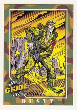 Impel G.I. Joe Series 1 Base Card 21 Dusty