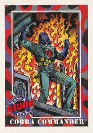 Impel G.I. Joe Series 1 Base Card 32 Cobra Commander