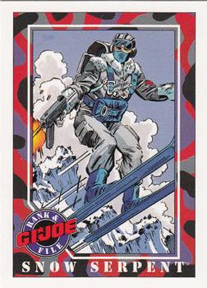 Impel G.I. Joe Series 1 Base Card 35 Snow Serpent