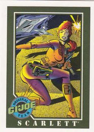 Impel G.I. Joe Series 1 Base Card 42 Scarlett