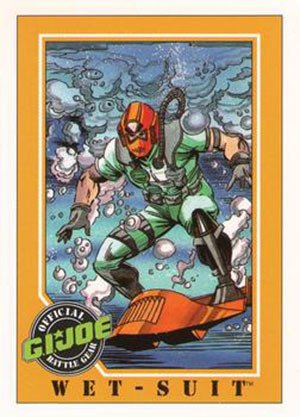 Impel G.I. Joe Series 1 Base Card 61 Wet-Suit